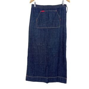 vintage Y2K denim maxi skirt Mavi Mandy raver rave kids 90s Y2K festival
